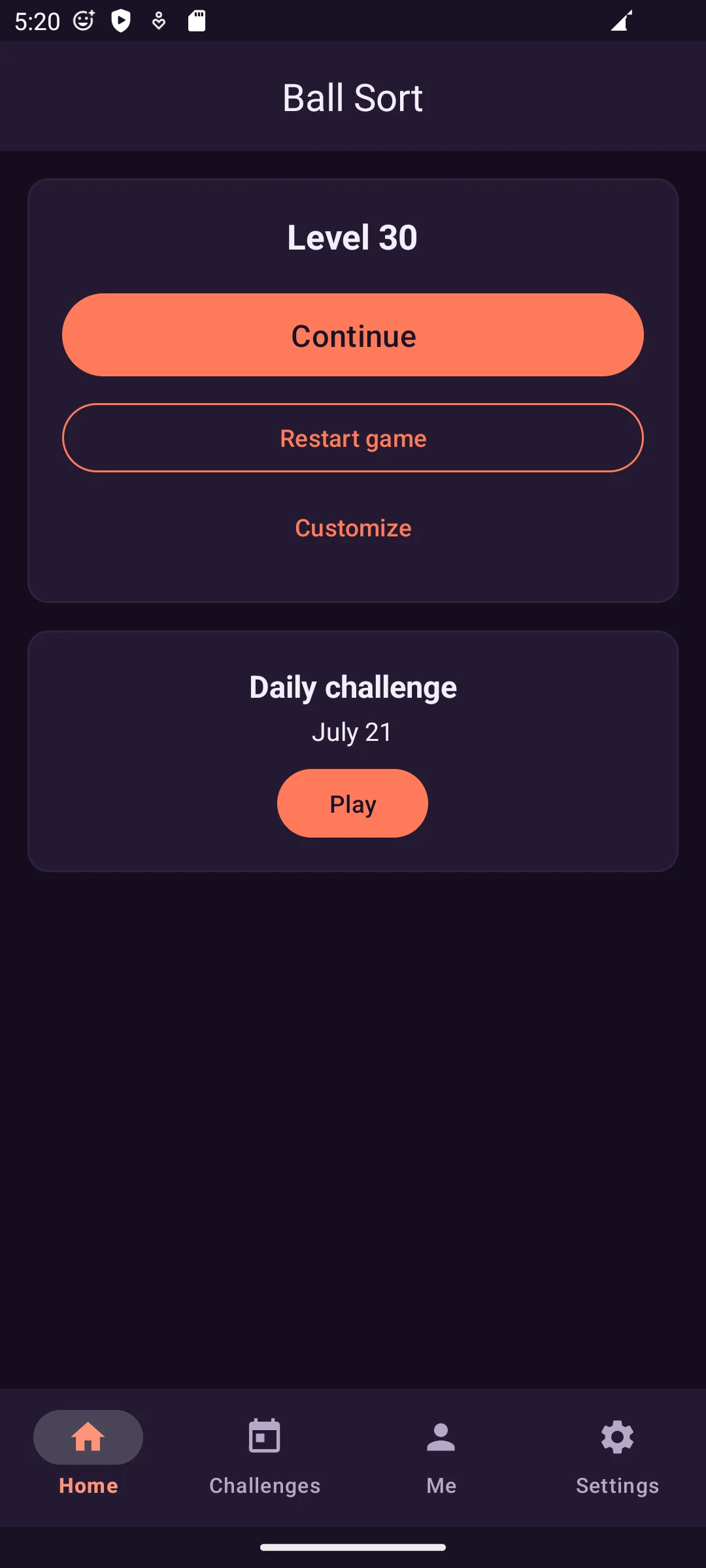 Color Sort: Ball Sort Puzzle screenshot
